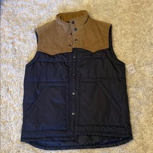 union workwear polyester/corduroy men’s vest